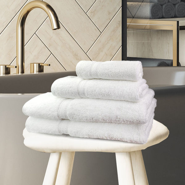 Ganesh Oxford Vicenza Bath Towels 27x54 100% Super Combed Cotton w