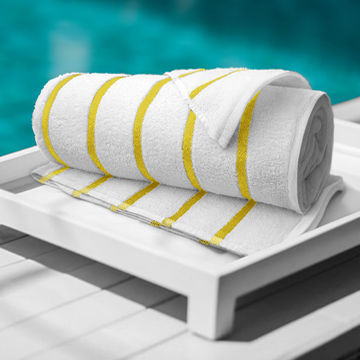 Picture of Oxford Nautique Yellow Stripe Towel